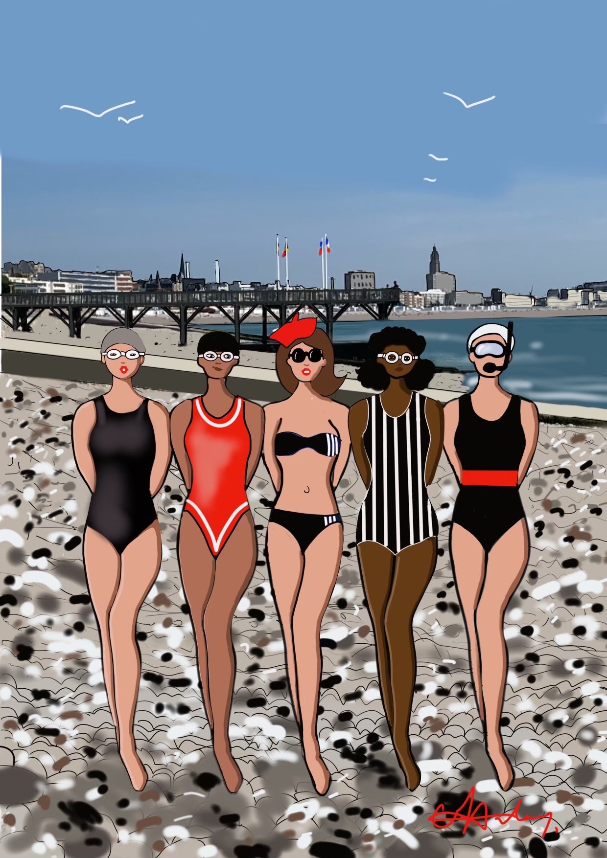 « Les baigneuses »