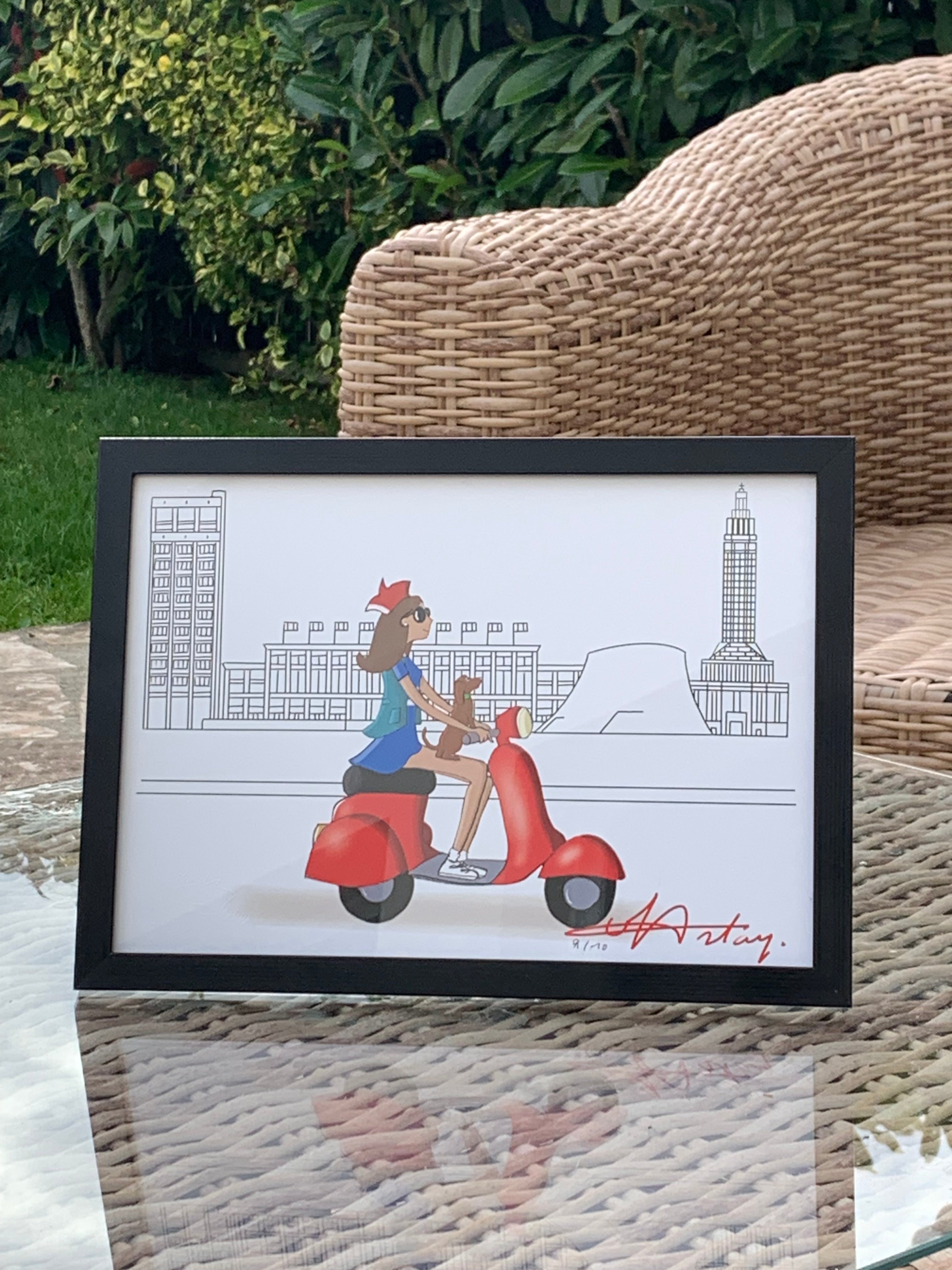 « Fanfan et son scooter rouge »