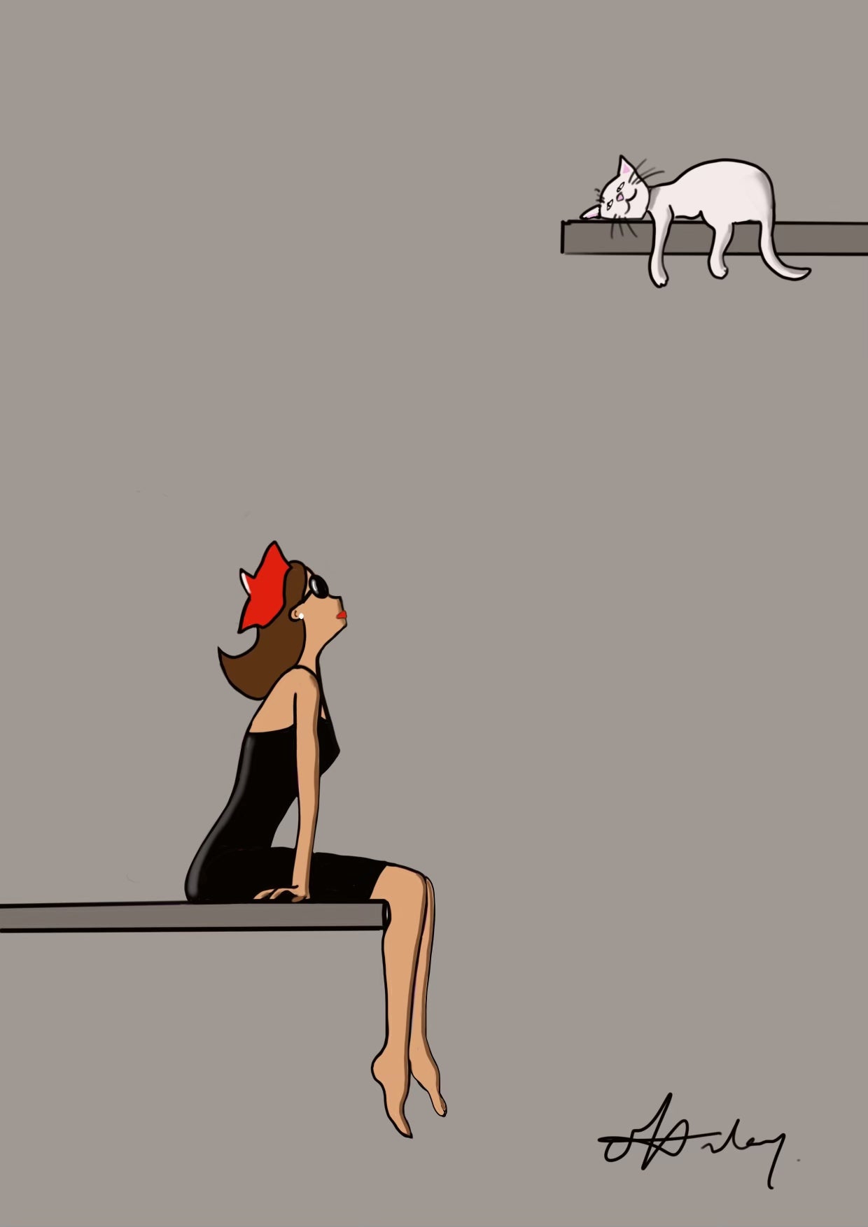 « Chat blanc »
